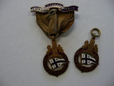 Medal - BENDIGO EASTER FAIR MEDALS 1914, 1914