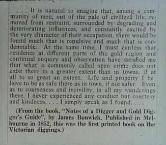 Slide - DIGGERS & MINING. THE DIGGING - THE DIGGERS, c1800s