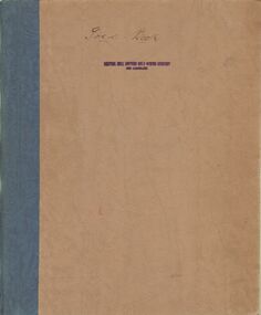 Document - MCCOLL, RANKIN AND STANISTREET COLLECTION:  CENTRAL NELL GWYNNE BULLION BOOK
