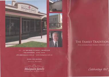 Book - THE FAMILY TRADITION CONTINUES: MULQUEEN FAMILY 160 YEARS