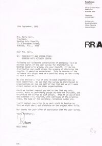 Document - MERLE HALL COLLECTION: DOCUMENTS RELATING TO FEASIBILITY OF BENDIGO ARTS CENTRE 1981 TO 1982