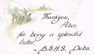 Document - PETER ELLIS COLLECTION: THANK YOU CARD