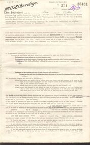 Document - MCCOLL, RANKIN AND STANISTREET COLLECTION:  SITE LEASE, 3rd October, 1950