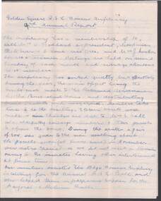 Document - R.S.L. BENDIGO COLLECTION: GOLDEN SQUARE R.S.L. WOMENS AUXILIARY ANNUAL REPORT