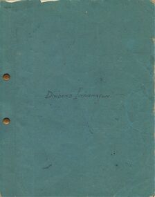 Document - MCCOLL, RANKIN AND STANISTREET COLLECTION:  DIVIDEND INFORMATION, 30th July, 1943
