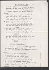 Document - R.S.L. BENDIGO COLLECTION: HOW GREAT THOU ART & THE OLD RUGGED CROSS
