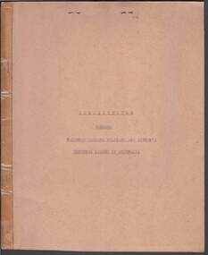 Book - R.S.L. BENDIGO COLLECTION: CONSTITUTION BENDIGO R.S.S.A.I.L.A