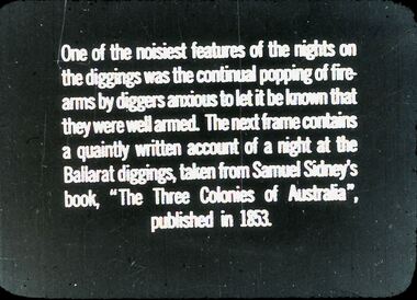 Slide - DIGGERS & MINING: THE DIGGINGS - THE DIGGERS