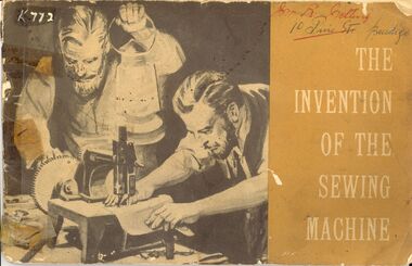 Book - THE INVENTION OF THE SEWING MACHINE, 1955