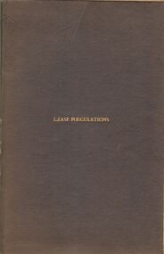 Document - MCCOLL, RANKIN AND STANISTREET  COLLECTION: LEASE REGULATIONS
