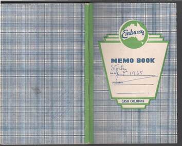 Book - R.S.L. BENDIGO COLLECTION: STOCK BOOK, 30th June, 1965