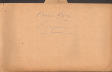 Document - MCCOLL, RANKIN AND STANISTREET  COLLECTION: REIMER BROS. KINGOWER