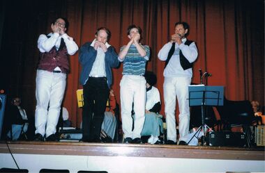 Photograph - PETER ELLIS COLLECTION: BAND ON STAGE