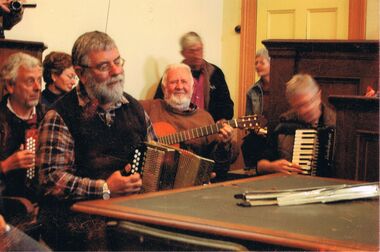 Photograph - PETER ELLIS COLLECTION: MEN PLAYING INSTRUMENTS