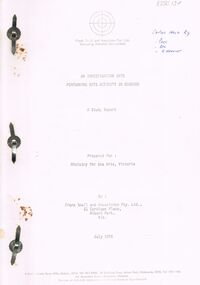 Document - MERLE HALL COLLECTION: AN INVESTIGATION  INTO PERFORMING ARTS (FRANK SMALL AND ASSOC)