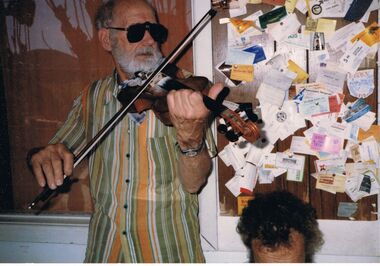 Photograph - PETER ELLIS COLLECTION: MAN PLAYING VIOLIN