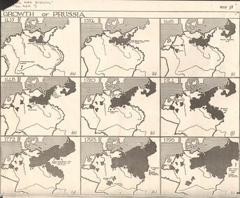 Map - GERMAN HERITAGE SOCIETY COLLECTION: GROWTH OF PRUSSIA