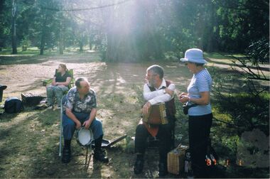 Photograph - PETER ELLIS COLLECTION: GROUP OF PEOPLE, 1st January, 1987
