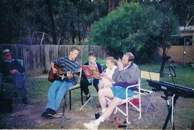 Photograph - PETER ELLIS COLLECTION: BOY PLAYING GUITAR