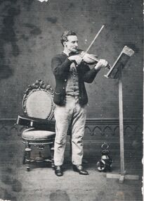 Photograph - PETER ELLIS COLLECTION: MAN PLAYING VIOLIN