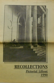 Newspaper - PETER ELLIS COLLECTION: RECOLLECTIONS PICTORIAL LIFTOUT