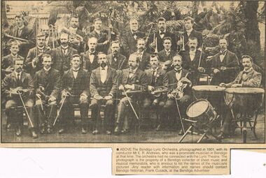 Photograph - PETER ELLIS COLLECTION: BENDIGO LYRIC ORCHESTRA