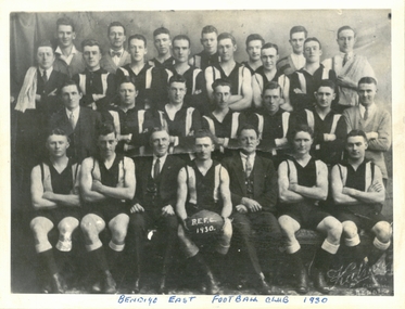 Photograph - PURDY COLLECTION:  BENDIGO EAST FOOTBALL CLUB 1930