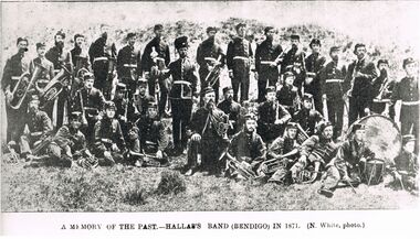 Photograph - PETER ELLIS COLLECTION: HALLAS'S BAND