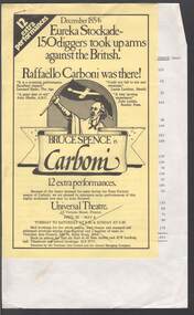 Document - MERLE HALL COLLECTION: COLLECTION OF VARIOUS NON BENDIGO BASED PERFORMANCES