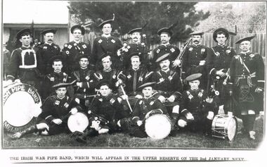 Photograph - PETER ELLIS COLLECTION: IRISH WAR PIPE BAND
