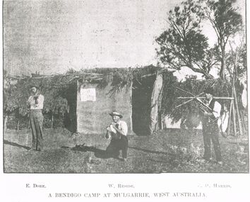 Photograph - PETER ELLIS COLLECTION: BENDIGO CAMP AT MULGARRIE