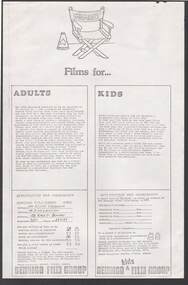 Document - MERLE HALL COLLECTION: BENDIGO FILM GROUP/BENDIGO KIDS FILM GROUP APPLICATION FORM