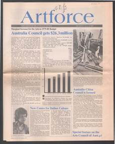Document - MERLE HALL COLLECTION: JULY TO AUGUST  1979  ISSUE OF 'ARTFORCE'