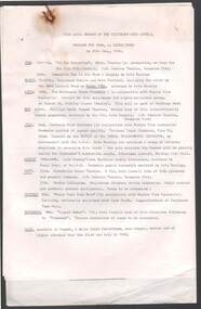 Document - MERLE HALL COLLECTION: PROGRAM FOR 1984 (VICTORIAN ARTS COUNCIL (LOCAL BRANCH)