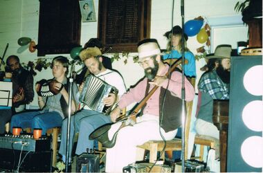 Photograph - PETER ELLIS COLLECTION: BUSH BAND PLAYING