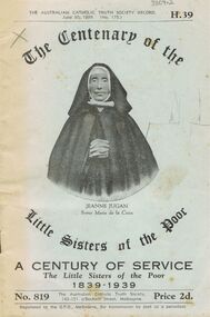 Book - HILDA HILL COLLECTION: THE AUSTRALIAN CATHOLIC TRUTH SOCIETY, June 30, 1939