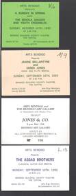 Document - MERLE HALL COLLECTION: TICKETS TO VARIOUS PERFORMANCES