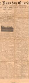 Newspaper - HILDA HILL COLLECTION: KYNETON GUARDIAN NEWSPAPER KYNETON CONVENT OF MERCY GOLDEN JUBILEE, 28th September, 1939