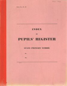 Document - GOLDEN SQUARE PRIMARY SCHOOL 1189:  PUPILS'  REGISTER