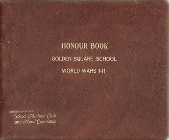 Document - GOLDEN SQUARE PRIMARY SCHOOL 1189: HONOUR BOOK