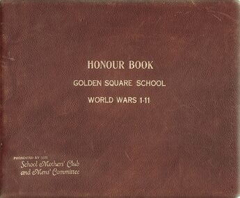 Document - GOLDEN SQUARE PRIMARY SCHOOL 1189: HONOUR BOOK