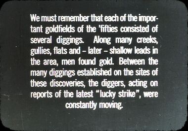 Slide - DIGGERS & MINING: THE DIGGINGS - THE DIGGERS