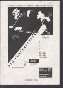 Document - BENDIGO PERFORMANCE OF ''DUO CONCERTANTE'''
