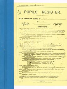 Document - GOLDEN SQUARE P.S. LAUREL ST 1189 COLLECTION: PUPIL REGISTER