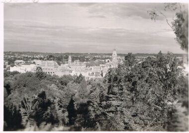 Photograph - JORDAN COLLECTION: PHOTO OVERLOOKING CITY AREA, 1940