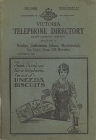 Book - 1930 VICTORIAN TELEPHONE DIRECTORY, 1930