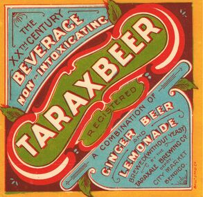 Document - LYDIA CHANCELLOR COLLECTION: 'TARAXBEER' BOTTLE LABELS