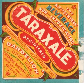 Document - LYDIA CHANCELLOR COLLECTION: 'TARAXALE' BEVERAGE BOTTLE LABELS