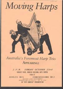 Document - MERLE HALL COLLECTION: BENDIGO PERFORMANCE OF ''MOVING HARPS'' (TRIO)