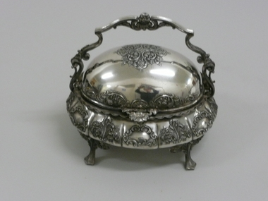 Domestic Object - FAVALORO COLLECTION: SILVER PLATE BUTTER DISH, 1900
